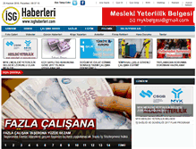 Tablet Screenshot of isghaberleri.com